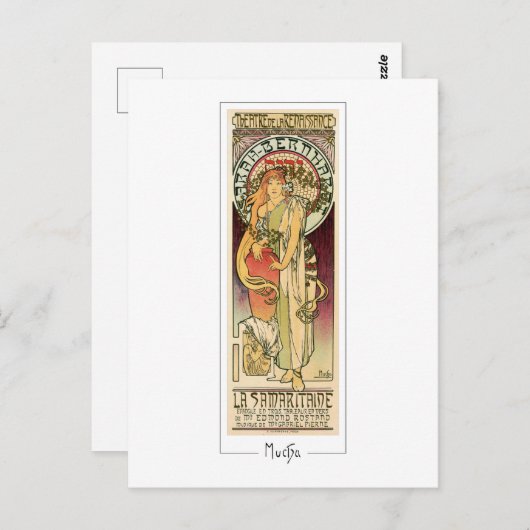 Alphonse Mucha #329 - Kunstmatig Briefkaart (Voorkant / Achterkant)