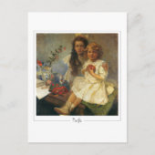 Alphonse Mucha #331 - Kunstmatig Briefkaart (Voorkant)