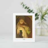 Alphonse Mucha #334 - Kunstmatig Briefkaart (Staand voorkant)