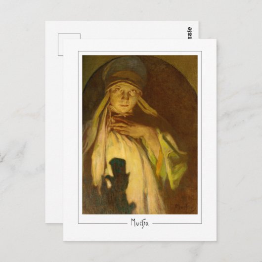 Alphonse Mucha #334 - Kunstmatig Briefkaart (Voorkant / Achterkant)
