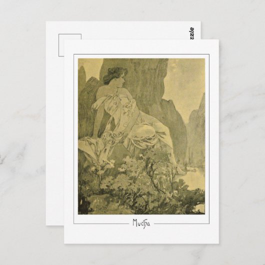 Alphonse Mucha #335 - Fine Art Briefkaart (Voorkant / Achterkant)