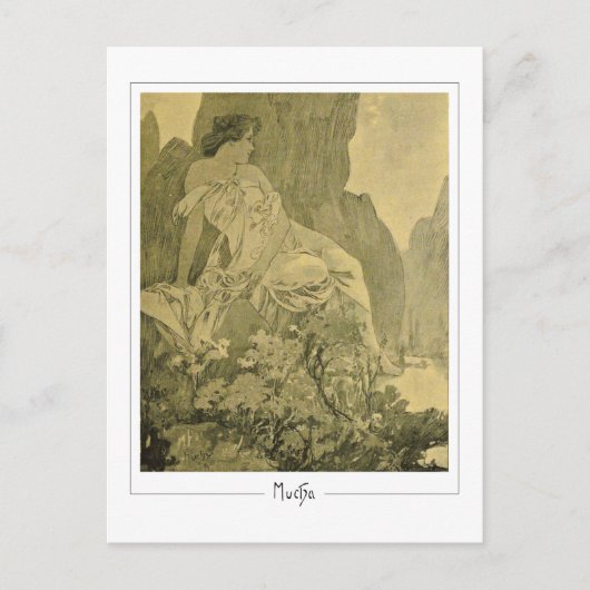 Alphonse Mucha #335 - Fine Art Briefkaart (Voorkant)