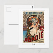 Alphonse Mucha #339 - Kunstmatig Briefkaart (Voorkant / Achterkant)