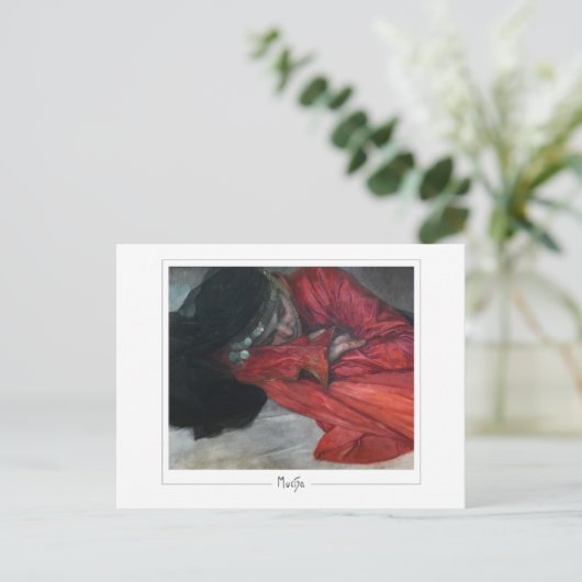 Alphonse Mucha #342 - Kunstmatig Briefkaart (Staand voorkant)