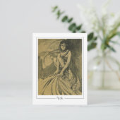 Alphonse Mucha #354 - Fine Art Briefkaart (Staand voorkant)