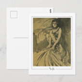 Alphonse Mucha #354 - Fine Art Briefkaart (Voorkant / Achterkant)