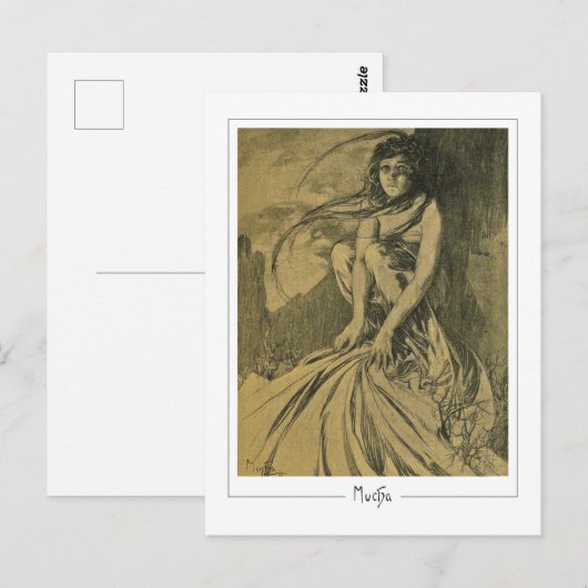 Alphonse Mucha #354 - Fine Art Briefkaart (Voorkant / Achterkant)