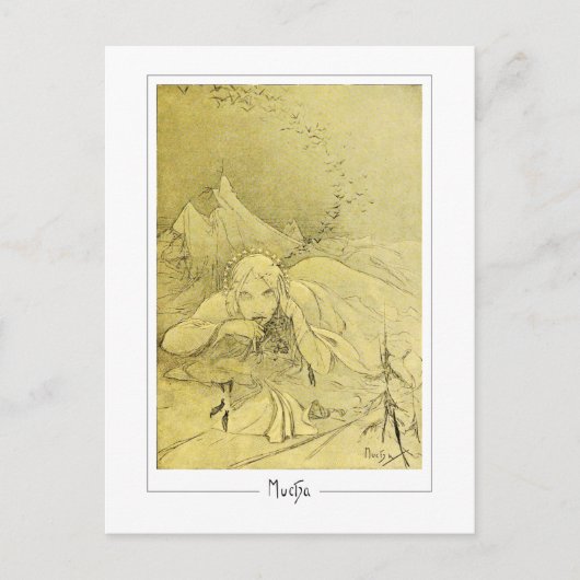 Alphonse Mucha #372 - Kunstkaart Briefkaart (Voorkant)
