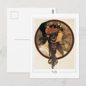 Alphonse Mucha #401 - Kunstpostkaart Briefkaart (Voorkant / Achterkant)