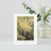 Alphonse Mucha #404 - Fine Art Briefkaart (Staand voorkant)