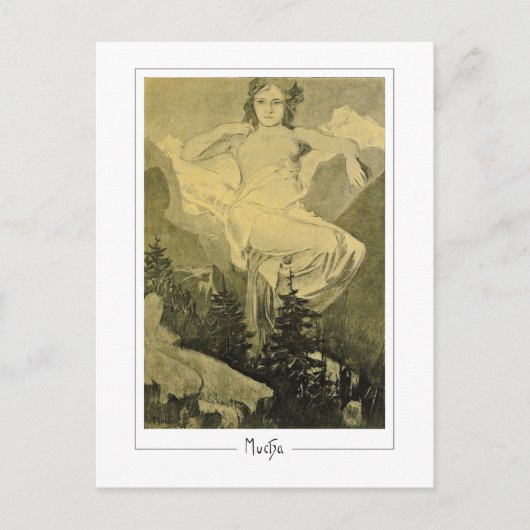 Alphonse Mucha #404 - Kunstkaart Briefkaart (Voorkant)