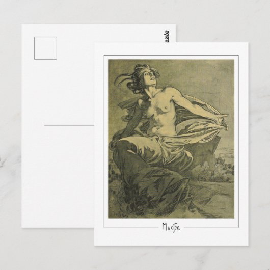 Alphonse Mucha #409 - Fine Art Briefkaart (Voorkant / Achterkant)