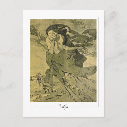 Alphonse Mucha #412 - Kunstkaart Briefkaart (Voorkant)