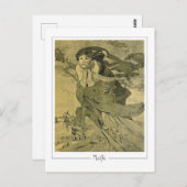 Alphonse Mucha #412 - Kunstmatig Briefkaart (Voorkant / Achterkant)