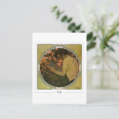Alphonse Mucha #41 - Fine Art Briefkaart (Staand voorkant)