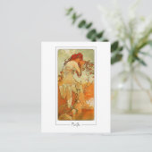 Alphonse Mucha #66 - Fine Art Briefkaart (Staand voorkant)