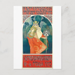 Alphonse Mucha 6th Sokol Festival, 1912 Briefkaart