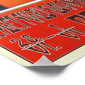 Alphonse Mucha 6th Sokol Festival, 1912 Poster (Hoek)