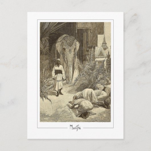 Alphonse Mucha #75 - Kunstkaart Briefkaart (Voorkant)
