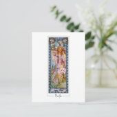 Alphonse Mucha #96 - Fine Art Briefkaart (Staand voorkant)