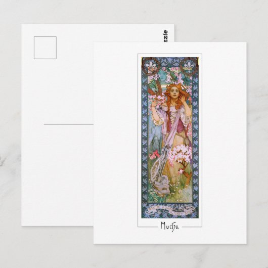 Alphonse Mucha #96 - Fine Art Briefkaart (Voorkant / Achterkant)