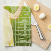 Alphonse Mucha Absinthe Robette Kitchen Towel Theedoek (Quarter Fold)