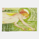 Alphonse Mucha Absinthe Robette Kitchen Towel Theedoek (Horizontaal)