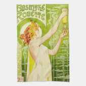 Alphonse Mucha Absinthe Robette Kitchen Towel Theedoek (Verticaal)