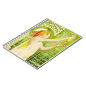 Alphonse Mucha Absinthe Robette-laptop Notitieboek (Linkerzijde)