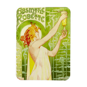 Alphonse Mucha Absinthe Robette Magnet Magneet