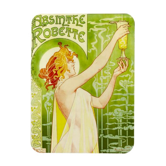 Alphonse Mucha Absinthe Robette Magnet Magneet (Verticaal)