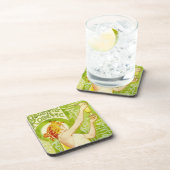 Alphonse Mucha Absinthe Robette Onderzetters (Rechterzijde)