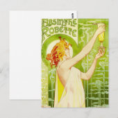 Alphonse Mucha Absinthe Robette Postcard Briefkaart (Voorkant / Achterkant)