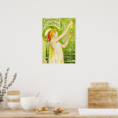 Alphonse Mucha Absinthe Robette Poster (Keuken)