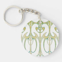 Alphonse Mucha abstracte kunst en handtekening