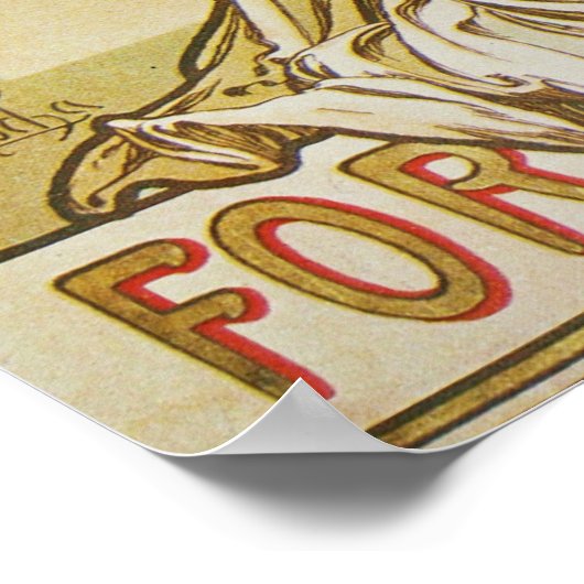 Alphonse Mucha.Adverteren Poster, 1898 Poster (Hoek)