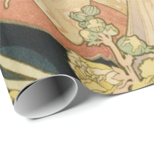 Alphonse Mucha - Alphonse Cadeaupapier (Rol Hoek)