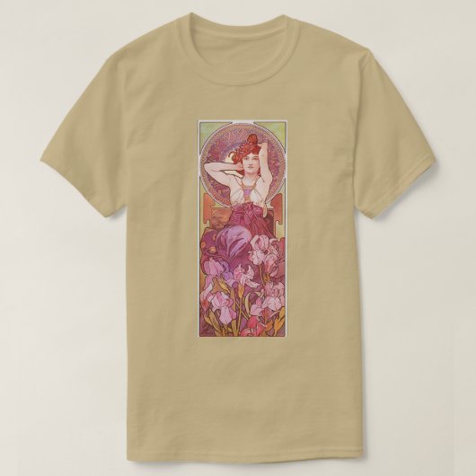 Alphonse Mucha Amethyst 2 T-shirt (Design voorkant)