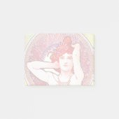 Alphonse Mucha Amethyst Floral  Art Nouveau Post-it® Notes (Voorkant)