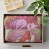 Alphonse Mucha Amethyst Floral  Art Nouveau Tissuepapier (Geschenk)
