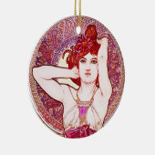 Alphonse Mucha Amethyst Ornament (Rechts)