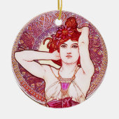Alphonse Mucha Amethyst Ornament (Voorkant)