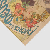 Alphonse Mucha  Antiek ontkoppelpapier Tissuepapier (Detail)