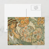 Alphonse Mucha Art Briefkaart (Voorkant / Achterkant)