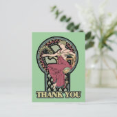 Alphonse Mucha Art Briefkaart (Staand voorkant)