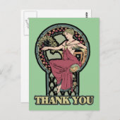 Alphonse Mucha Art Briefkaart (Voorkant / Achterkant)