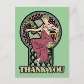 Alphonse Mucha Art Briefkaart (Voorkant)