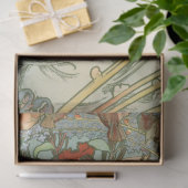 Alphonse Mucha Art Deco Art Nouveau Decoupage Tissuepapier (Geschenk)