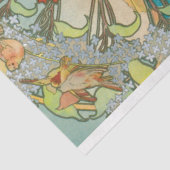 Alphonse Mucha Art Deco Art Nouveau Decoupage Tissuepapier (Detail)