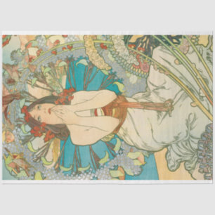 Alphonse Mucha Art Deco Art Nouveau Decoupage Tissuepapier